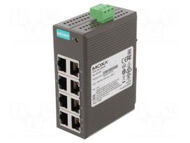 Automation module: switch Ethernet | unmanaged | 12÷48VDC | RJ45 x8