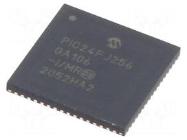 IC: PIC microcontroller | 256kB | 32MHz | SMD | QFN64 | PIC24 | tube