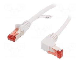 Patch cord | S/FTP | Cat 6 | RJ45 plug,RJ45 down angled plug | Cu | 3m