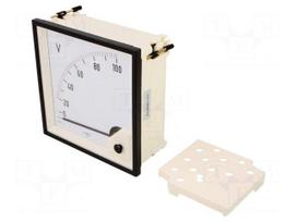 Voltmeter | on panel | VAC: 0÷100V | Class: 1.5 | True RMS | 40÷72Hz