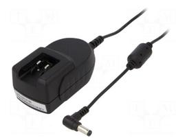 Power supply: switching | mains,plug-in | 24VDC | 750mA | 18W | 85.45%