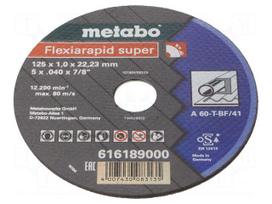 Cutting wheel | Ø: 125mm | Disc thick: 1mm | steel | 22.23mm