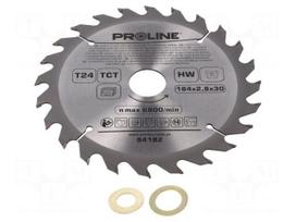 Circular saw | Ø: 184mm | Teeth: 24 | cemented carbide | hardened | wood