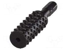 Rotary burr | Ø: 13.5mm | tool steel | cylindrical,rasp | 1/4" | wood