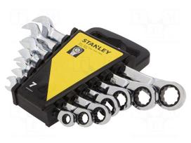 Wrench: combination spanner-set | rattle | 7pcs.