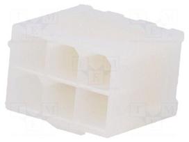 Connector: wire-board | socket | male | PIN: 6 | Mini-Fit Jr | straight