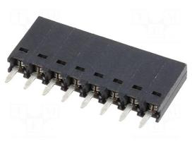 Connector: pin strips | socket | female | PIN: 8 | soldering,THT | 3A