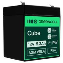 Green Cell AGM VRLA 12V 5.3Ah maintenance-free battery for the alarm system, cash register, toys