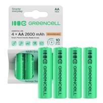 Green Cell Rechargeable Batteries 4x AA R6 2600mAh