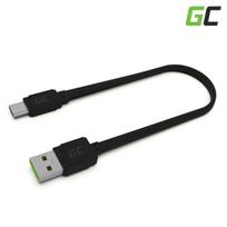 Green Cell Cable GCmatte USB-C Flat cable 25 cm with fast charging
