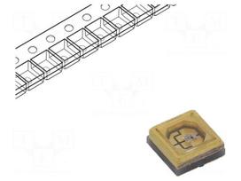 LED | UV-C | Case (mm): 3535 | 120° | 20mA | λd: 270÷280nm | 5÷9VDC | SMD