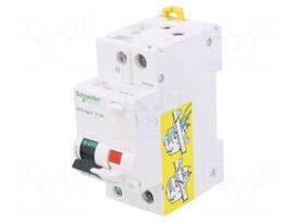 RCBO breaker | Inom: 10A | Ires: 30mA | Max surge current: 250A | IP20