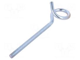 Hook | ring | steel | zinc | Thread len: 130mm | Overall len: 200mm