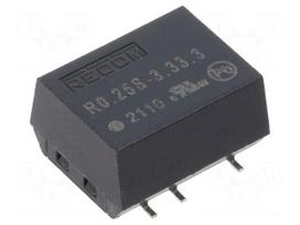 Converter: DC/DC | 0.25W | Uin: 2.97÷3.63VDC | Uout: 3.3VDC | Iout: 76mA