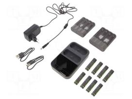 Charger: for rechargeable batteries | Ni-MH | Size: AA,AAA,R03,R6