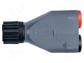 Adapter | grey | 3A | 62.4mm | Insulation: polyamide | Type: insulated