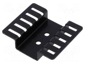 Heatsink: extruded | U | TO220 | black | L: 37.3mm | W: 44.5mm | H: 9.7mm