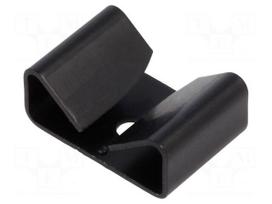 Heatsink: extruded | U | TO126 | black | L: 13.2mm | W: 19.7mm | H: 8.1mm