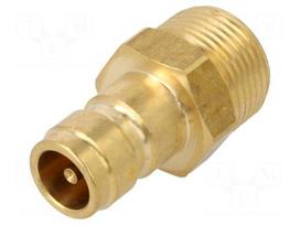 Connector | connector pipe | max.15bar | brass | Seal: FPM | D1: 13mm