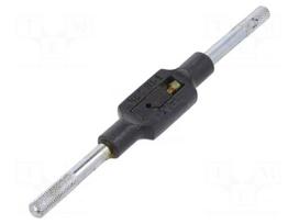 Tap wrench | Grip capac: 1/16"-1/4",M1-M8 | L: 130mm | steel