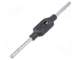 Tap wrench | Grip capac: 1/16"-1/2",G 1/8",M1-M12 | L: 176mm | steel