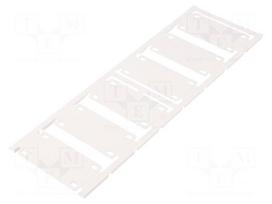 Label | 7÷40mm | polyamide 66 | white | -40÷100°C | cable ties | UL94V-2