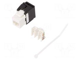 Connector: RJ45 | socket | Cat 5e,Cat 6 | Keystone,unshielded,PoE