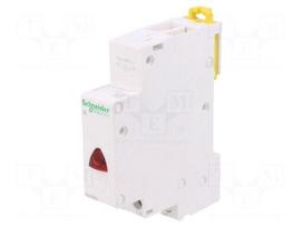 LED indicator | 110÷230VAC | for DIN rail mounting | Colour: red