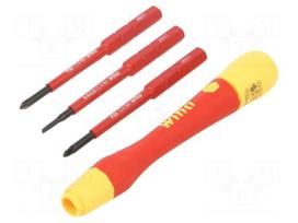 Screwdriver: precision-set | insulated,precision | PH0,PZ0,SL 2