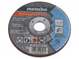 Grinding wheel | Ø: 125mm | Disc thick: 6mm | steel,stainless steel