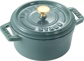 STAUB MINI COCOTTE Mini garnek żeliwny apvalus 250 ml, eukaliptusowy