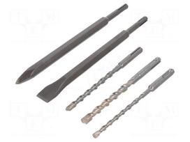 Drill set | for concrete | Holder: SDS-Plus® | 6mm,8mm,10mm | 5pcs.
