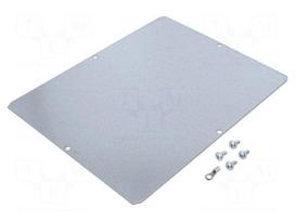 Mounting plate | steel | W: 221mm | L: 267mm | Thk: 1.5mm