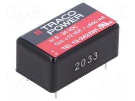 Converter: DC/DC | 12W | Uin: 9÷36VDC | Uout: 12VDC | Uout2: -12VDC | THT