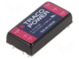 Converter: DC/DC | 40W | Uin: 18÷36VDC | Uout: 12VDC | Uout2: -12VDC