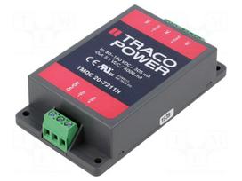 Converter: DC/DC | 20W | Uin: 80÷160VDC | Uout: 5.1VDC | Iout: 4000mA