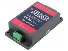 Converter: DC/DC | 20W | Uin: 80÷160VDC | Uout: 48VDC | Iout: 420mA | 3kV
