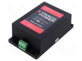 Converter: DC/DC | 60W | Uin: 80÷160VDC | Uout: 12VDC | Uout2: -12VDC
