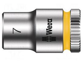 Socket: 6-angles | socket spanner | HEX 7mm | 1/4" | Zyklop