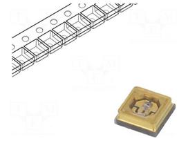 Power LED | UV-A/UV-C | Case (mm): 3535 | 120° | 100mA | SMD | bicolour