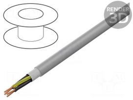 Wire: control cable | 4G1.5mm2 | PUR | grey | stranded | Cu | 8.1mm