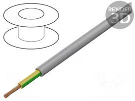 Wire: control cable | 1G16mm2 | PUR | grey | stranded | Cu | 9.2mm