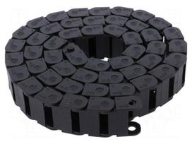 Cable chain | 06 | Bend.rad: 28mm | L: 1000mm | Int.height: 10.5mm