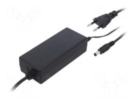 Power supply: switching | 12VDC | 5A | Out: 5,5/2,1 | 60W | 90÷264VAC