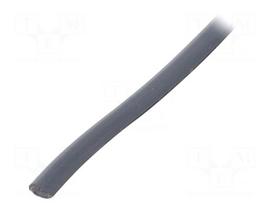Hole and edge shield | PVC | L: 10m | grey | H: 6mm | W: 4mm | -30÷70°C