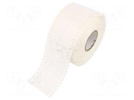 Label | polyurethane | white | -40÷90°C | cable ties | UL94HB | reel