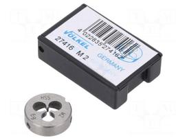 Threading die | M2 | 0.4 | Ø: 16mm | Thk: 5mm | high speed steel | 6g