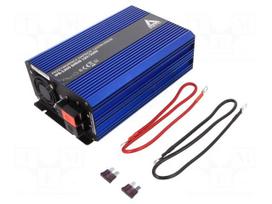 Converter: DC/AC | 600W | Uout: 230VAC | 11÷15VDC | 260x157x77mm | 92%