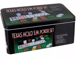 Pokerio rinkinys dėžutėje BERIMAX R4P-2CJFD 200 žetonų