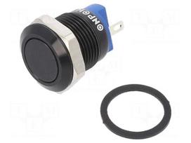 Switch: vandal resistant | Pos: 2 | SPST-NO | 2A/36VDC | IP65 | OFF-(ON)